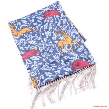 Эксклюзивный кашемировый шарф Holland & Holland, с рисунком диких животных