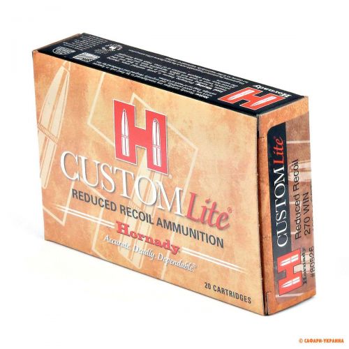 Патрон Hornady Custom Lite, кал.270 Win, SST, вага: 7,8 g/120 grs 