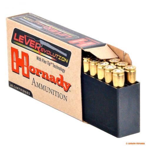 Патрон Hornady LEVERevolution, кал.35 Rem, FTX (Flex Tip), вага: 13,0 g/200 grs 