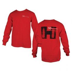 Футболка з довгим рукавом Hornady Weathered T-Shirt, 100% бавовна, червона