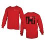 Футболка з довгим рукавом Hornady Weathered T-Shirt, 100% бавовна, червона 