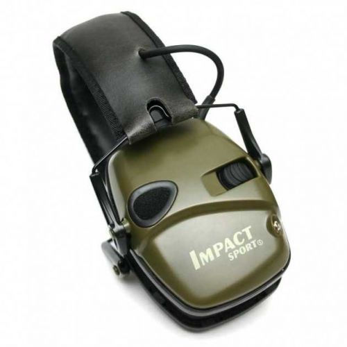 Активные наушники для стрельбы Howard Leight Impact Sport, оливковые