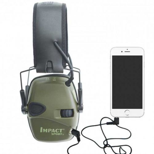 Активные наушники для стрельбы Howard Leight Impact Sport, оливковые
