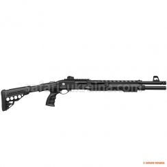 Помпова рушниця Huglu ATROX Tactic Plus Black Telescopic Stock, кал.12/46, 7+1