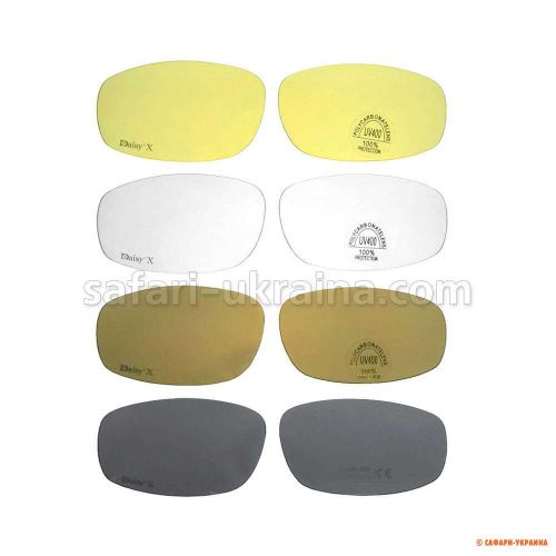 Очки тактические Daisy X7 (Non polarized) армейские, 4 комплекта линз