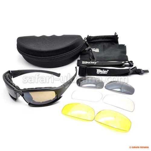 Окуляри тактичні Daisy X7 (Polarized) армійські, 4 комплекта лінз 