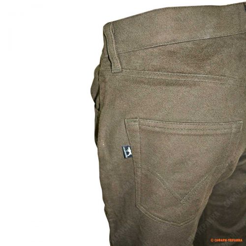 Штани для полювання з бавовни Jagdhund YBBS Dunkel 