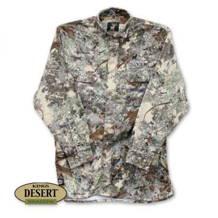 Рубашка цвет Desert Shadow технология Quick Dry Kings Hunter Shirt, для охоты
