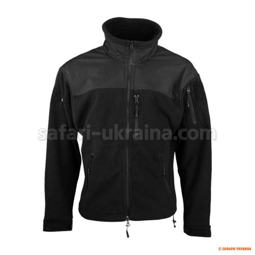 Фліс тактичний KOMBAT UK Defender Tactical Fleec, чорний Фліс тактичний KOMBAT UK Defender Tactical Fleec, чорний