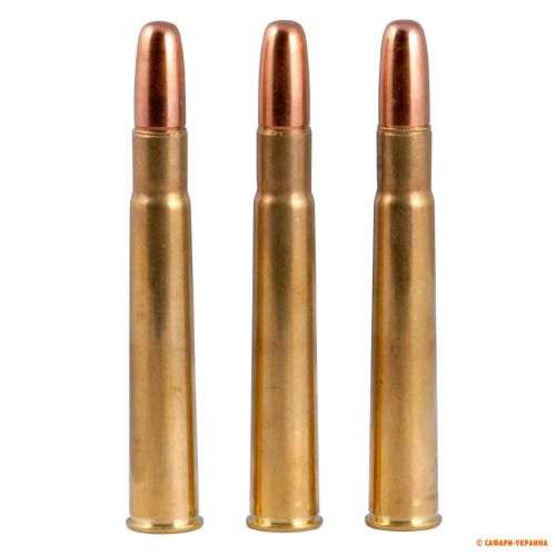 Патрон Kynoch, кал .375 Flanged Magnum, тип кулі: Solid, вага: 19,4 g/300 grs 