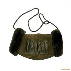 Муфта для полювання з овечої шерстю LEDER WEISS, з патронташем для 6 нарізних патронів
