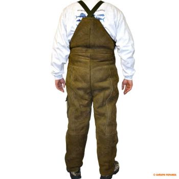 Зимние штаны для охоты Leder Weiss Ansitzhose, оливковые, натуральная кожа
