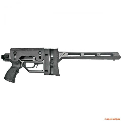 Ложа для зброї Lufa для Howa, Weatherby Vanguard, матеріал: алюмінієвий сплав 7075, колір графітовий 