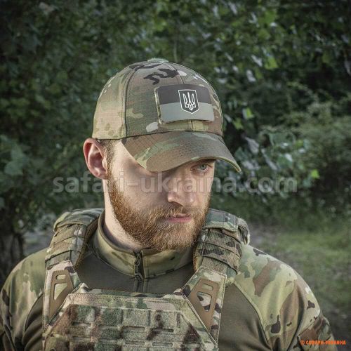 M-TAC нашивка флаг Украины с гербом (80х50 мм) Olive/GID