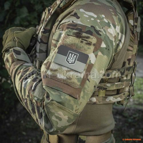 M-TAC нашивка флаг Украины с гербом (80х50 мм) Olive/GID