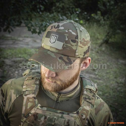 M-TAC нашивка флаг Украины с гербом (80х50 мм) Olive/GID