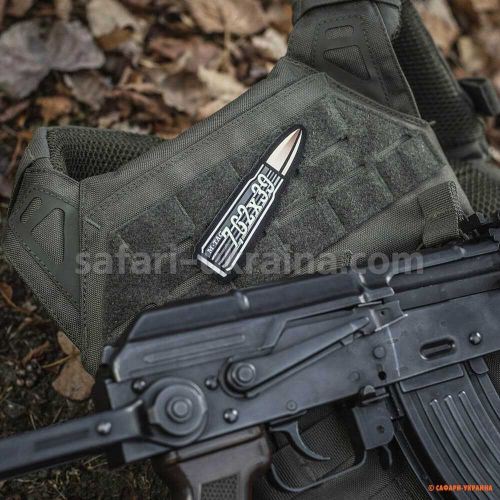 M-Tac нашивка 7,62x39 Ammo Black/GID