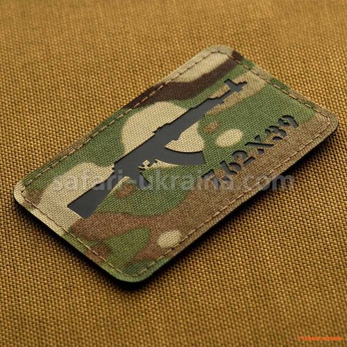 M-Tac нашивка AKM 7,62х39 Laser Cut Multicam/Black
