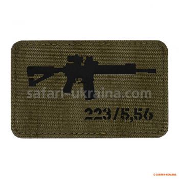 M-Tac нашивка AR-15 223/5,56 Laser Cut Ranger Green/Black