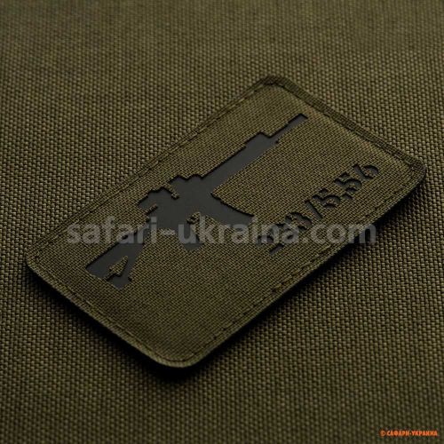 M-Tac нашивка AR-15 223/5,56 Laser Cut Ranger Green/Black