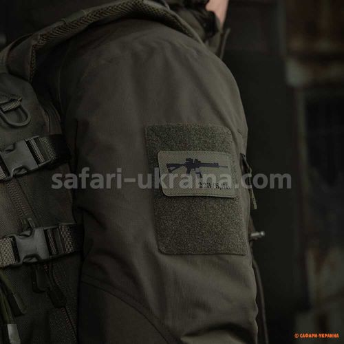 M-Tac нашивка AR-15 223/5,56 Laser Cut Ranger Green/Black