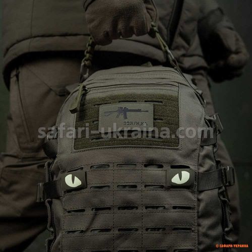 M-Tac нашивка AR-15 223/5,56 Laser Cut Ranger Green/Black