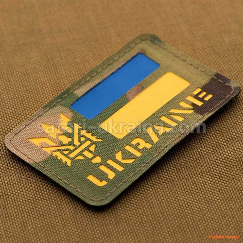 M-Tac нашивка Ukraine (с Тризубом) Laser Cut-Multicam