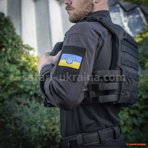 M-Tac нашивка прапор України з гербом (80х50 мм) Full color/GID 