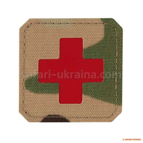M-Tac нашивка Medic Cross Laser Cut Multicam/Red 