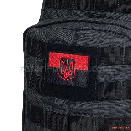 M-Tac нашивка прапор червоно-чорний з гербом 