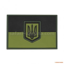 M-Tac нашивка прапор України великий PVC Olive