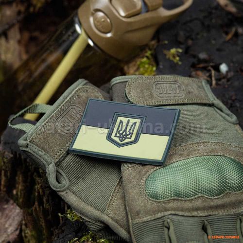 M-Tac нашивка флаг Украины большой PVC Olive