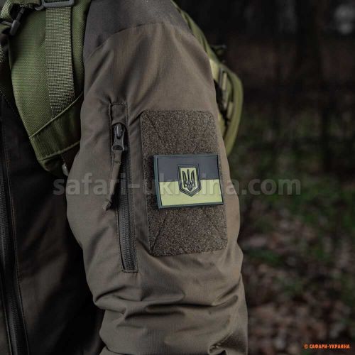 M-Tac нашивка флаг Украины большой PVC Olive