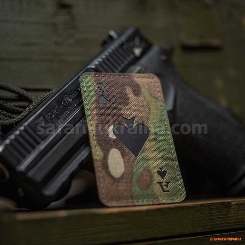 M-Tac нашивка Ace of Spades Laser Cut Multicam/Black 