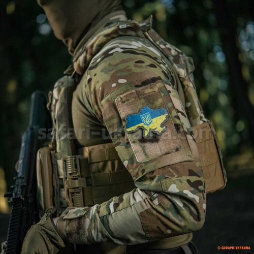 M-Tac нашивка "Украина с гербом", желто-синий