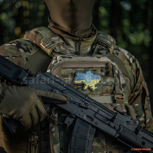 M-Tac нашивка "Украина с гербом", желто-синий