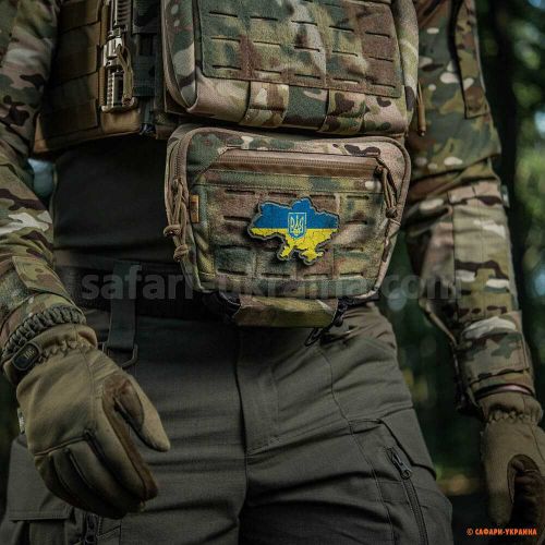 M-Tac нашивка "Украина с гербом", желто-синий