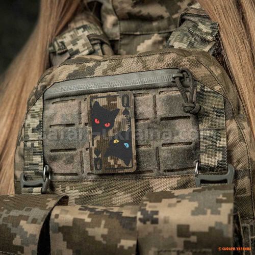 M-Tac нашивка Queen of spades MM14/Black
