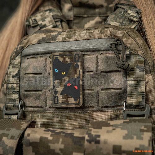 M-Tac нашивка Queen of spades MM14/Black