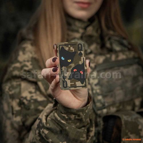 M-Tac нашивка Queen of spades MM14/Black