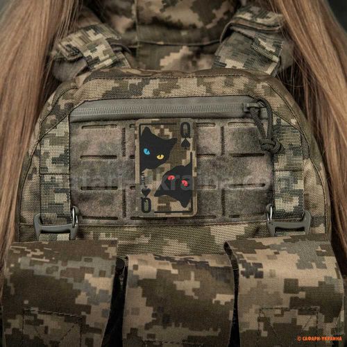 M-Tac нашивка Queen of spades MM14/Black
