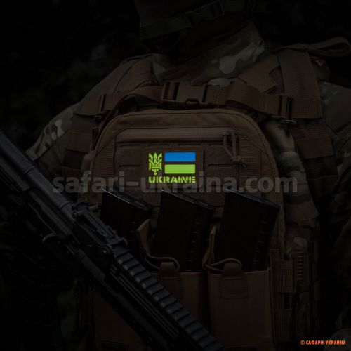 M-Tac нашивка Ukraine (с Тризубом) Laser Cut 