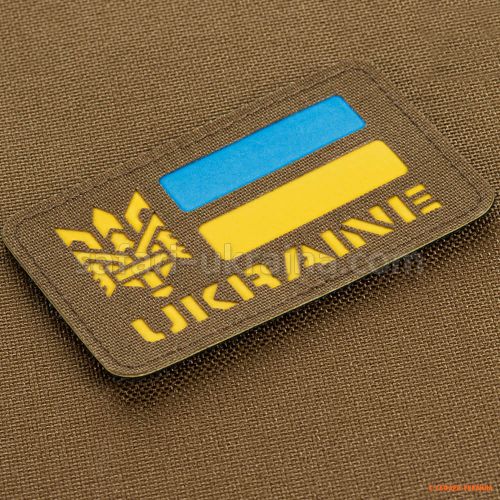 M-Tac нашивка Ukraine (с Тризубом) Laser Cut 