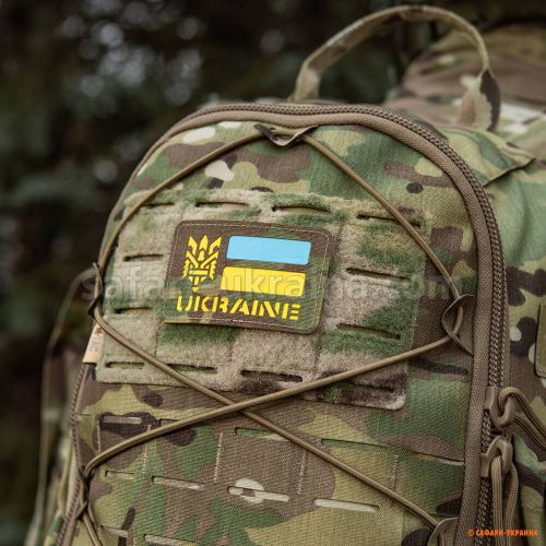 M-Tac Ukraine Тризуб Laser Cut Multicam-Yellow-Blue-GID