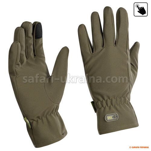 M-Tac перчатки демисезонные Soft Shell Olive M-Tac перчатки демисезонные Soft Shell Olive