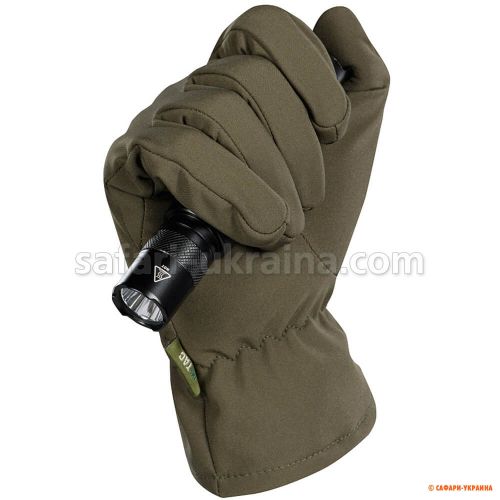 M-Tac перчатки демисезонные Soft Shell Olive