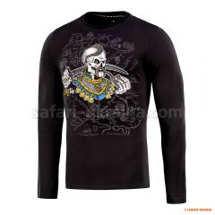 M-Tac футболка Земля Козаків длинный рукав Black