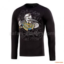 M-Tac футболка Земля Козаків довгий рукав Black
