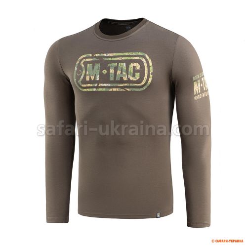 M-Tac футболка Logo длинный рукав Dark Olive