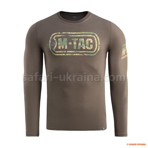 M-Tac футболка Logo длинный рукав Dark Olive